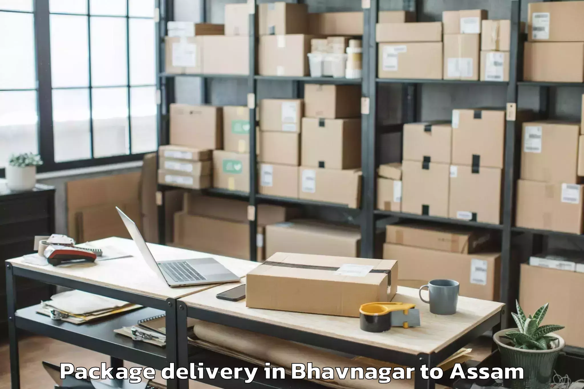 Hassle-Free Bhavnagar to Bijni Package Delivery